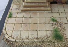 1:72 Diorama: 5 unbemalte Gehwegplatten (für Stadthaus Ruine Görlitz) und Andere
