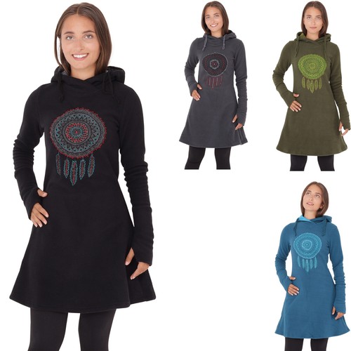 Purewonder fleece kleid mit - purewonder, fleece-kleid