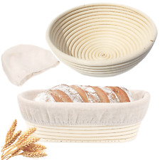 Gärkorb Gärkörbchen Brotteig Gärkörbe Korb Brotform aus Rattan inkl Leineneinsat