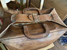 Alte Ledertasche Koffer Mega
