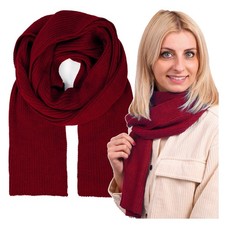 Damen Schal aus Merinowolle weich lang 203x24 cm Winter Herbst Halstuch molti