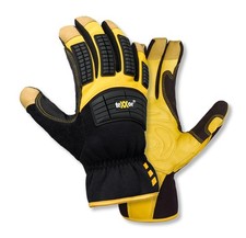 texxor Mechanikerhandschuh Topline Leder-Handschuhe Ocala 12 Paar Klett Gr 8-11