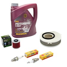 Paket Öl 4L für Yamaha XVS 1100 Dragstar Wartung Luftfilter Ölfilter Zündkerzen
