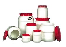 Weithalstonne, rund, Aufbewahrungstonne mit Schraubdeckel