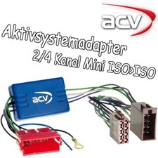 ACV AUDI Aktivsystem Adapter A2 A3 A4 A6 A8 TT Mini ISO Aktiv Radioadapter