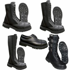 UK Ranger Phantom Boots Springerstiefel 38-47 Leder Gothic Stiefel Stahlkappe