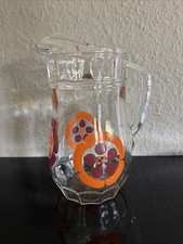 Krug Glas retro 70er Karaffe