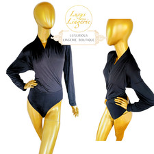 WRAP BODY by Wolford M Medium black schwarz Langarm Wickel Elegant