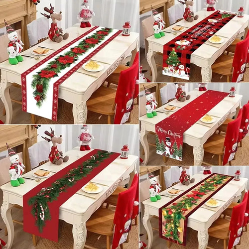 Weihnachtlicher tischläufer - weihnachtlicher,