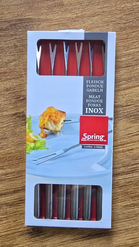 Spring-Fleisch-Fondue-Gabeln