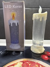 Nanu Nana LED Kerze Glitzereffekt LED Wasserkerze Glitzerkerze Deko Kerze