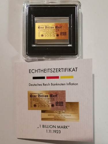 Goldbarren banknote billion - banknote,