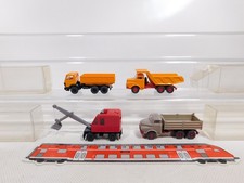 4x Wiking H0 1:87 Modell Kipper Mercedes MB MAN Schaufelbagger NEUW #EA386-0,5