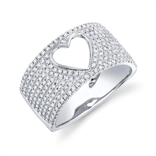 14k weißgold diamant ring - 14k,