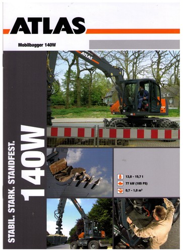 Atlas 140w mobilbagger - atlas,