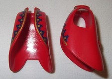 06029, 2x Mantel, Reitermantel, lange Jacke, rot, bedruckt