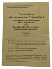 Bundeswehr Taschenkarte