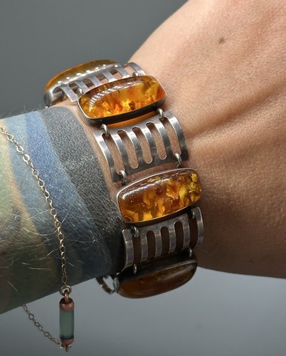 Vintage armreif bernstein - vintage,