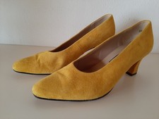 SERVAS Pumps Velourleder Gelb