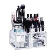 Make-up organizer 3 schubladen Kosmetikaufbewahrung Acryl Schminkständer