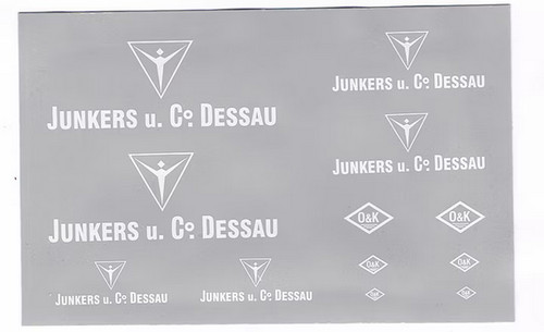 Decals junkers dessau - dessau, /