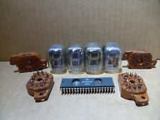 4 x IV-22 vfd tube nixie röhre + clockchip KR145IK1911 + 4 fassungen