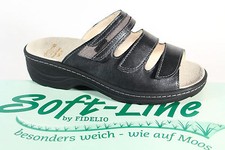 Fidelio  Soft Line Pantolette Pantoletten Pantoffel Echtleder schwarz 23423