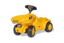 Rolly Toys Babyrutscher Dumper CAT, mit Kippschüssel, Flüsterreifen, mit Hupe
