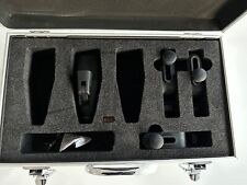 Alu Case (Silber) Passen für 3x Sennheiser MD-421 Kompakt & 3 X MZH Klemme Neu