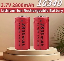 2 X Akku 16340 CR123A 2800 mAh