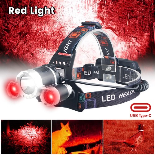 Stirnlampe weiß rot led - stirnlampe, &
