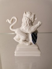 NYMPHENBURG Bayerischer Löwe 705a rechts 9cm Porzellanfigur E.A.Rauch Wappenlöwe