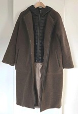 White Label Damen Teddyfell Kapuzenmantel mit Innenteil Gr. 36 (38) braun *neu*