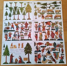 Weihnachtskrippe Papier Pappe