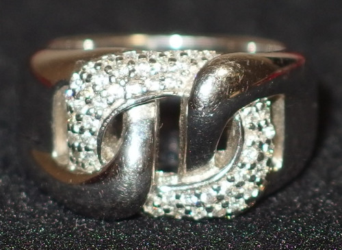 Breiter ring esprit kette pave - ring,