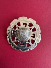 Silberschmuck- Maya-Sonnenkalender -Brosche/Anhänger- 925 aus Taxo-Vintage