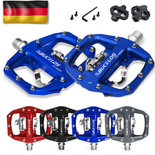 für SPD Flat/SPD Selbstsperrende Pedale Lager 9/16" Cleats Doppelte Funktion MTB