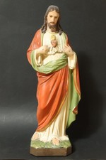 Alte 42cm große Heiligenfigur
