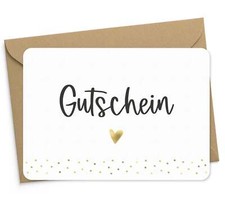 Karte "Gutschein" mit