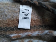 OPUS Schal Modell "AMAKI SCARF" mit Fransen karamel 2,30x 0,50  NEU OHNE ETIKETT