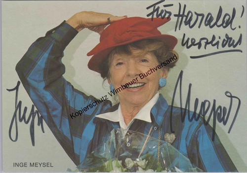 Original autogramm inge - original,