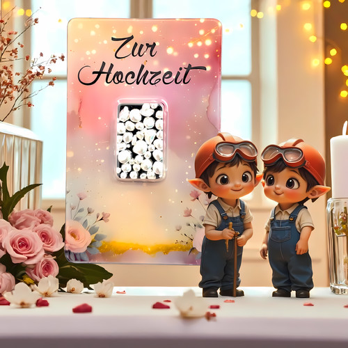 Geschenkkarte zur hochzeit - "zur, hochzeit"