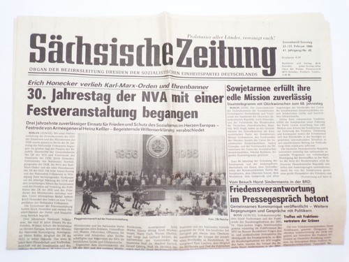 Sächsische zeitung 1986 45 - sächsische,