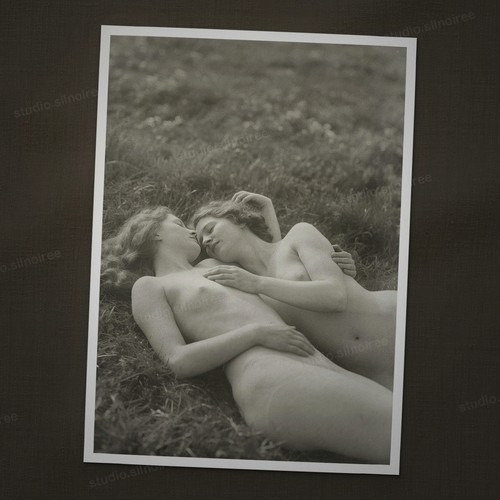 Vintage fotoabzug zwei - vintage,