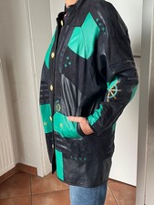 Hochwertige Zaspel Sylt Damen Lederjacke Patchwork Vintage Gr. 38