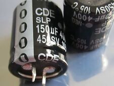 2 Stück/pcs ELKO 150uF 400V 105°C 25x30mm Cornell Dubilier RoHS Capacitor 150µF