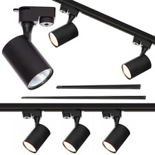 LED Schienensystem 1-Phasen 230V Schienenleuchte Spot Strahler GU10 SET Komplett