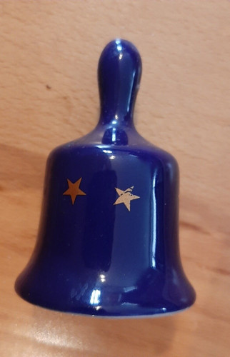 Christbaumglocke blau mit