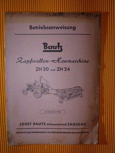 1954 bautz ersatzteil - 1954,