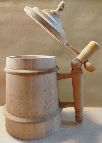 Folklor holzbierkrug mit - folklor-holzbierkrug,